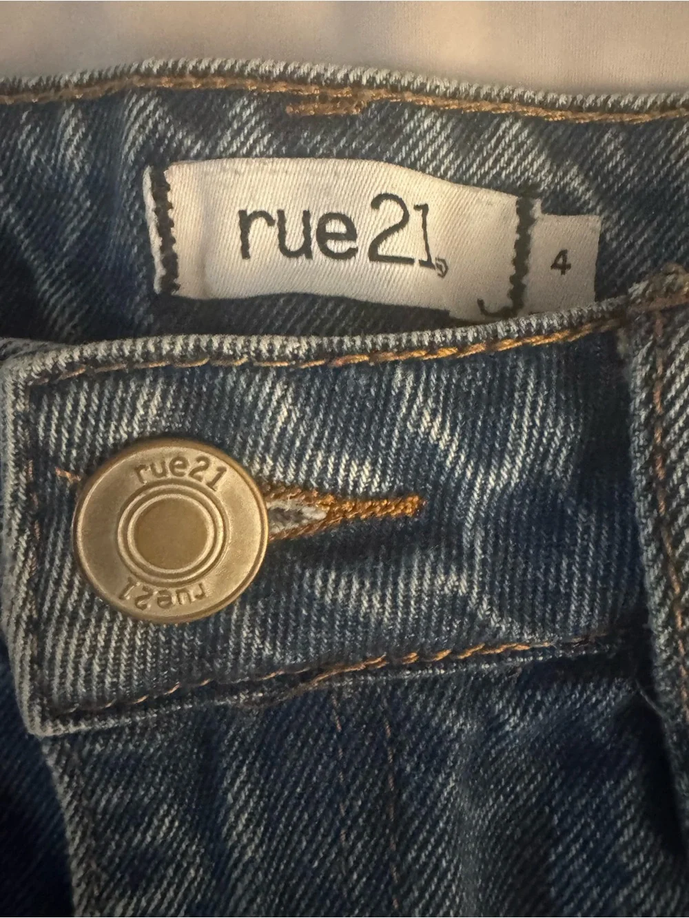 Rue21 Distressed Denim Shorts in Blue